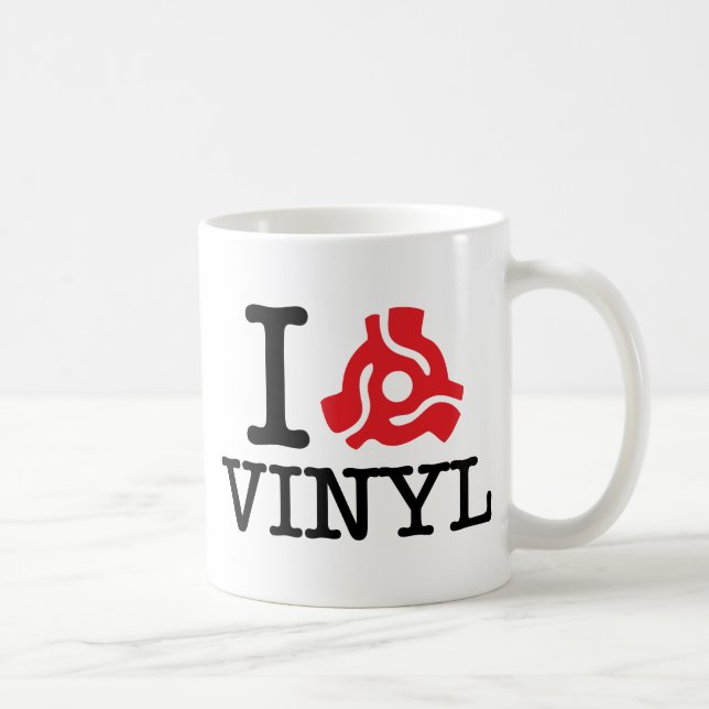 I 45 Adapter Vinyl Tasse (Rechts)
