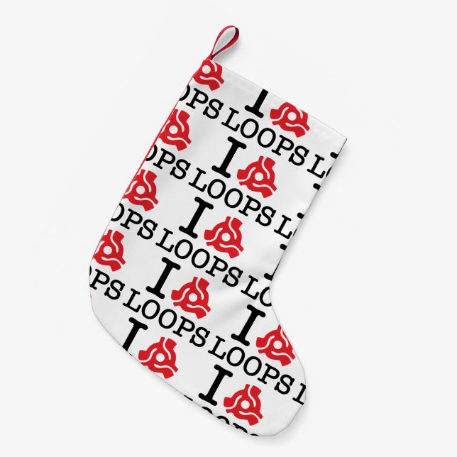 I 45 Adapterschleifen Kleiner Weihnachtsstrumpf (Vorderansicht (hängend))