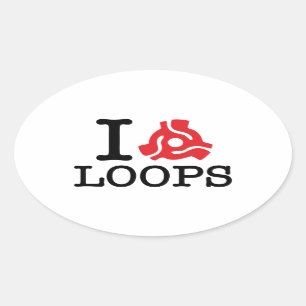 I 45 Adapterschleifen Ovaler Aufkleber