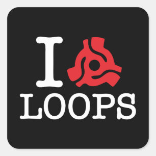 I 45 Adapterschleifen Quadratischer Aufkleber