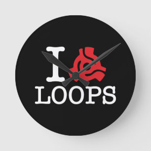 I 45 Adapterschleifen Runde Wanduhr