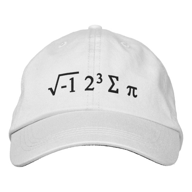 i 8 sum pi - I Ate Einige Pi Funny Mah Hat Bestickte Kappe (Vorderseite)