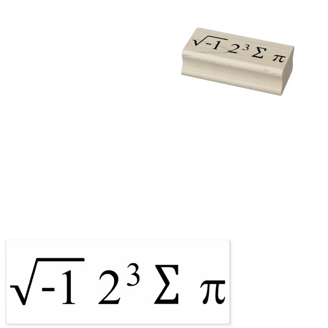 i 8 sum pi - I Ate some Pie - Funny Mathe Formel Gummistempel (Stempel)