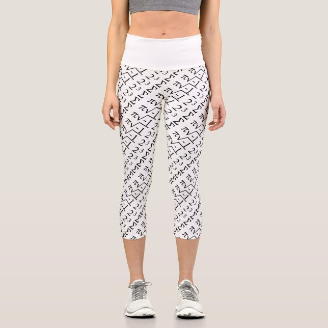 i 8 sum pi - Ich habe etwas Kuchen gegessen - Funn Capri Leggings (Vorderseite)