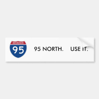 I-95_svg, 95 NORD.    VERWENDEN SIE ES Autoaufkleber