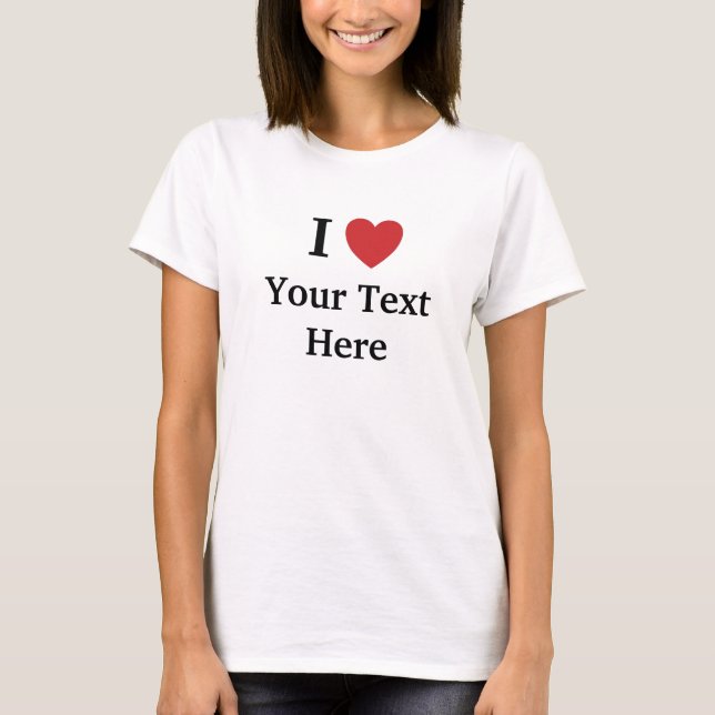 I addieren Liebe/Lieben ich - Front u. hintere T - T-Shirt (Vorderseite)