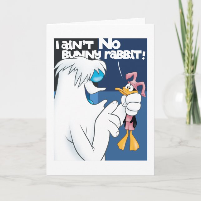 "I Ain't no Bunny Rabbit" Hugo & DAFFY DUCK™ Karte (Vorderseite)