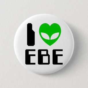 I Alien Heart EBE Button