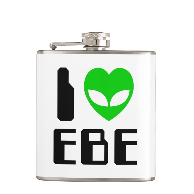 I Alien Heart EBE Flachmann (Vorderseite)