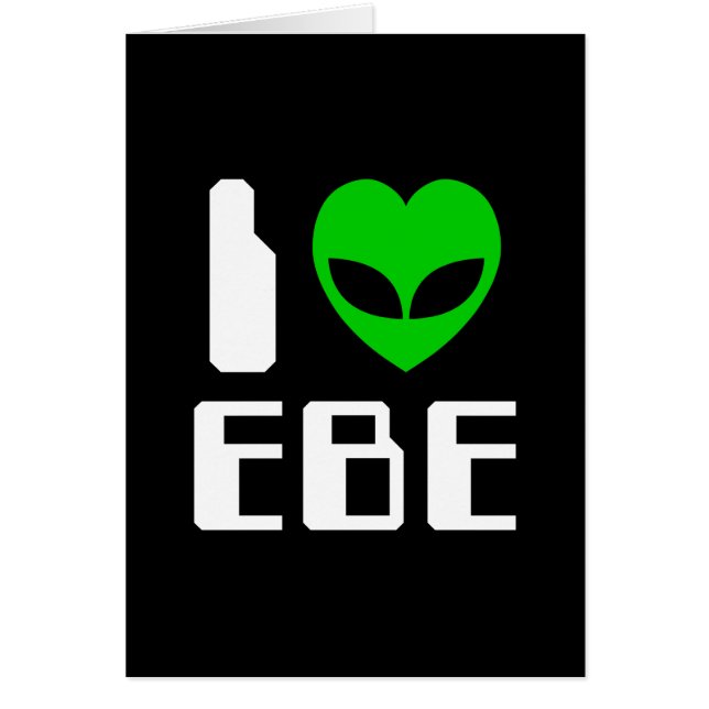 I Alien Heart EBE Grußkarte (Vorne)