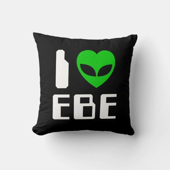 I Alien Heart EBE Kissen (Vorderseite)