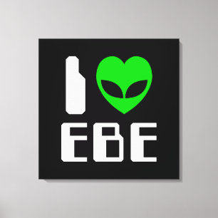 I Alien Heart EBE Leinwanddruck