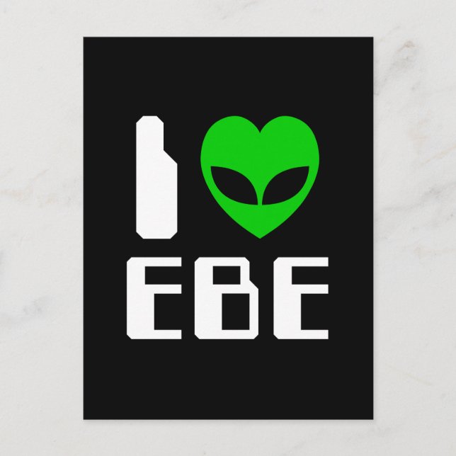 I Alien Heart EBE Postkarte (Vorderseite)