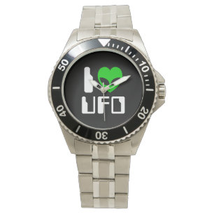 I Alien Heart UFO Armbanduhr