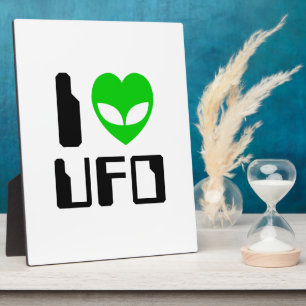I Alien Heart UFO Fotoplatte