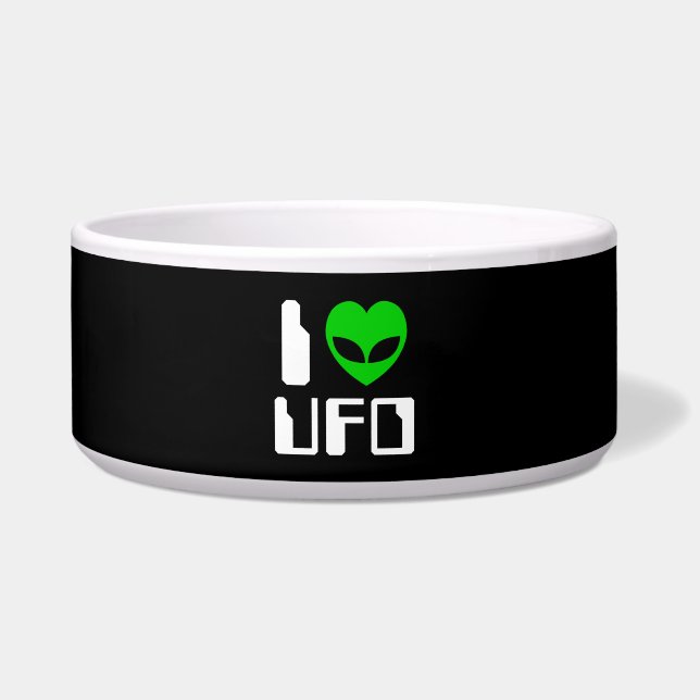 I Alien Heart UFO Napf (Vorderseite)