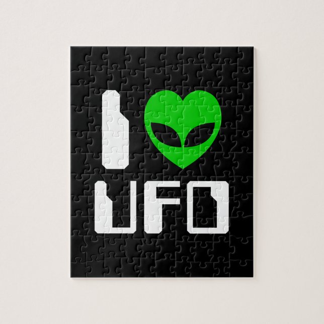I Alien Heart UFO Puzzle (Vertikal)
