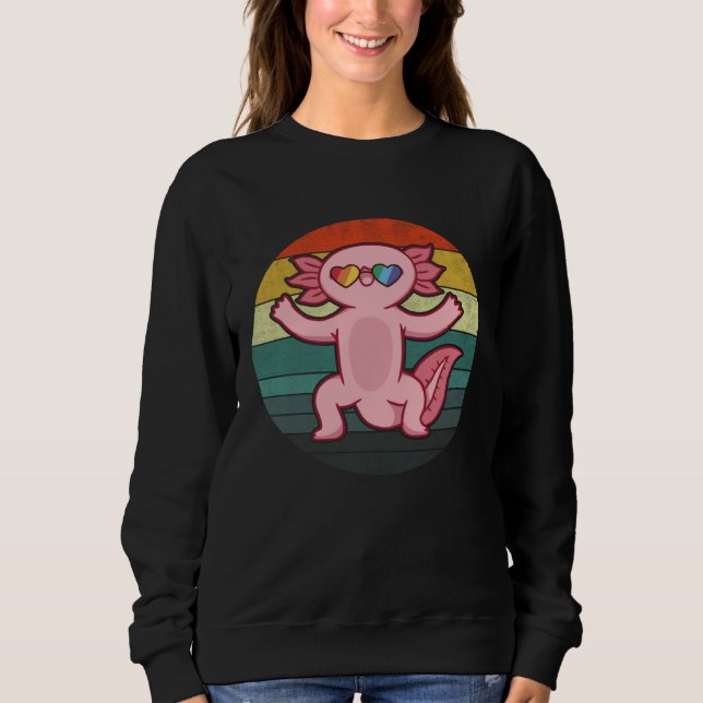 I Always Think Of Axolotls Because They Are So Gre Sweatshirt (Vorderseite)