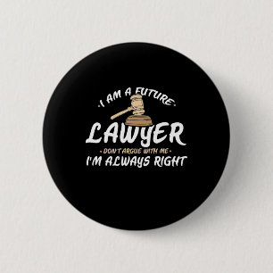 I Am A Future Lawyer Button