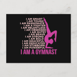 I Am A Gymnast Gymnastics Gymnastic Sports Lover G Einladungspostkarte
