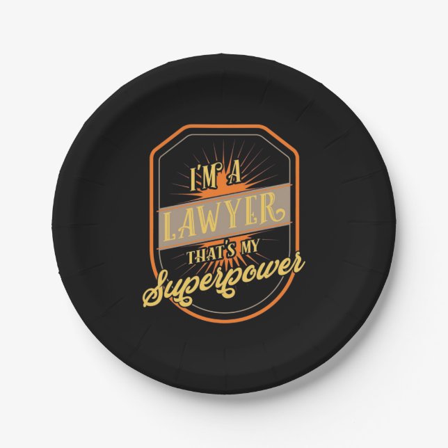 I Am A Lawyer Pappteller (Vorderseite)