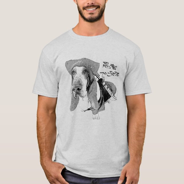I am a Ninja Basset Hound T-Shirt (Vorderseite)