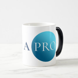 I AM A PRO | Bold Minimalist Blue Circle Mug Verwandlungstasse