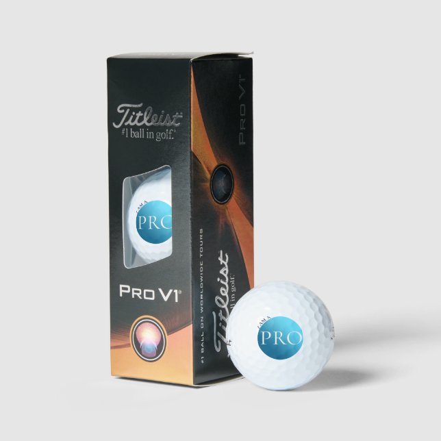  I AM A PRO - Custom Blue Golf Ball (Verpackung)