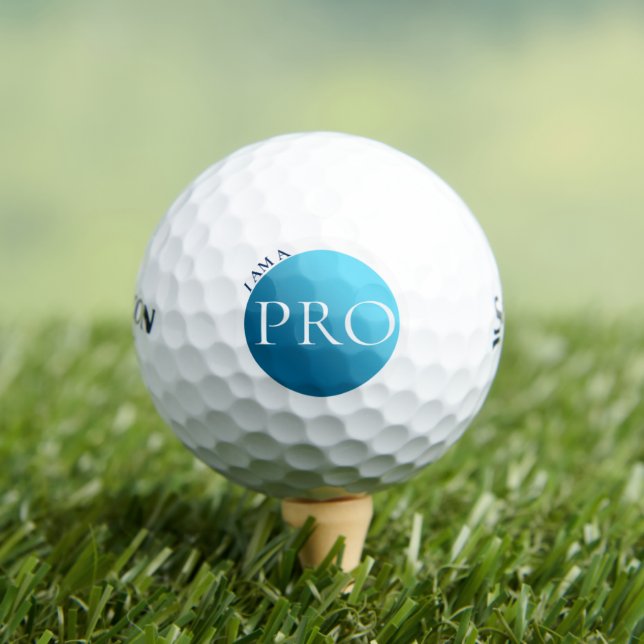  I AM A PRO - Custom Blue Golf Ball (Insitu T-Shirt)