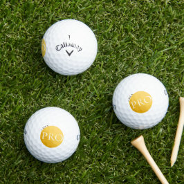 I AM A PRO | Custom Golden Golf Ball 