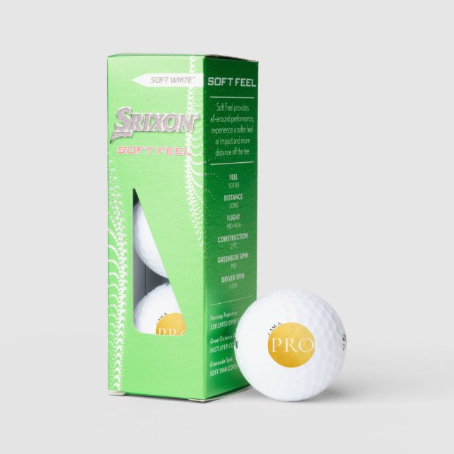I AM A PRO | Custom Golden Golf Ball  (Verpackung)