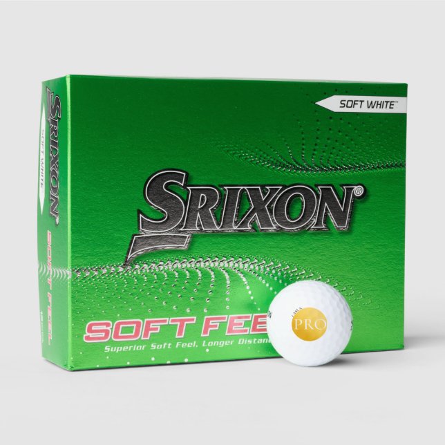I AM A PRO - Custom Golden Golf Ball (Verpackung)