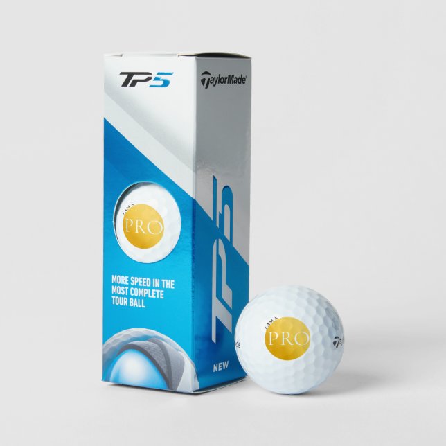 I AM A PRO | Custom Golden Golf Ball  (Äußeres Gebäude)
