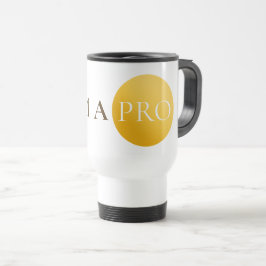 I AM A PRO | Elegant Gold Circle Motivational Mug Reisebecher
