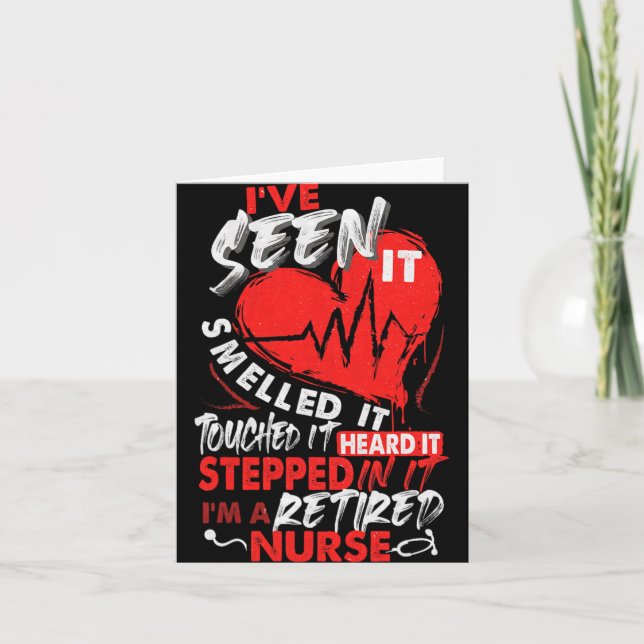 I Am A Retired Nurse, Nurse Retirement, Nursing, N Karte (Vorderseite)