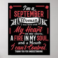 I Am A September Woman Libra Virgo Birthday Funny