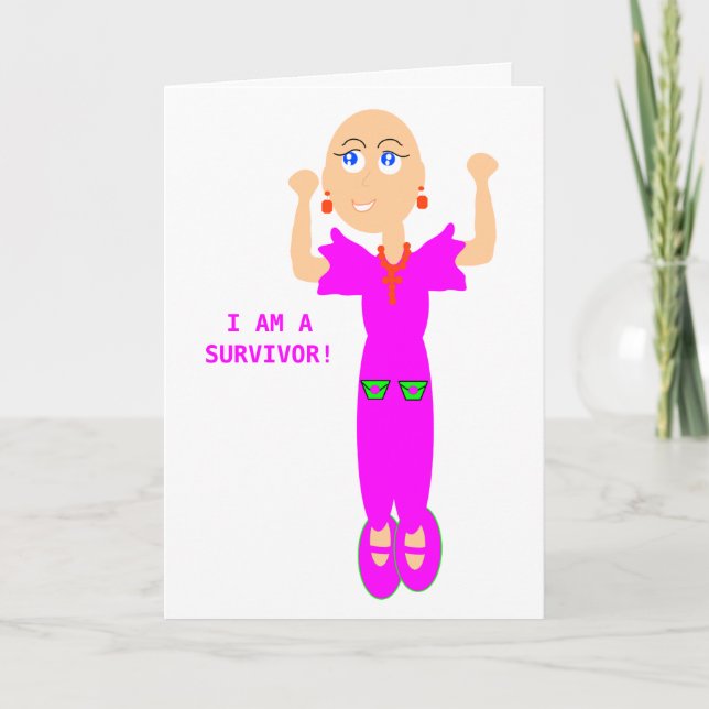 I Am A Survivor Greeting Card. Karte (Vorderseite)