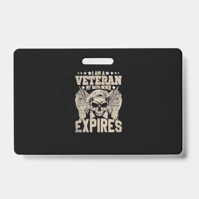 i am a veteran my oath never expires ausweis (Vorderseite)