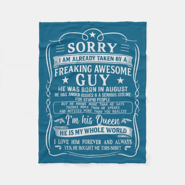 I Am Already Taken By Freaking Awesome Guy Born In Fleecedecke (Vorderseite)