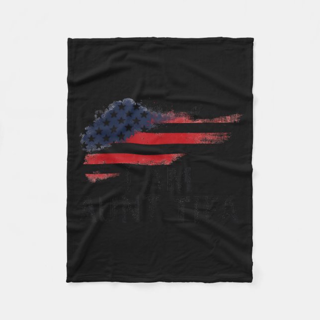 I Am Aunt Tifa Funny Litical Humor  Fleecedecke (Vorderseite)