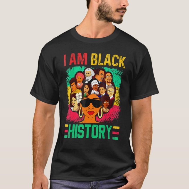 I Am Black History Africa Black Woman African Prou T-Shirt (Vorderseite)