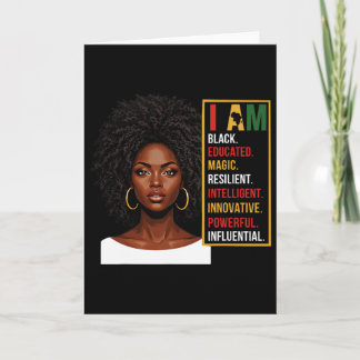 I Am Black History Black Woman Black History State Karte