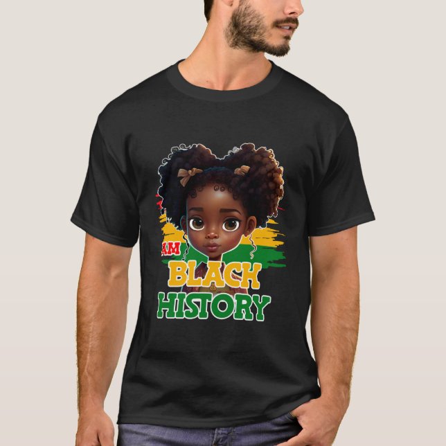I AM Black History Month 2023 BHM for Women Teens  T-Shirt (Vorderseite)