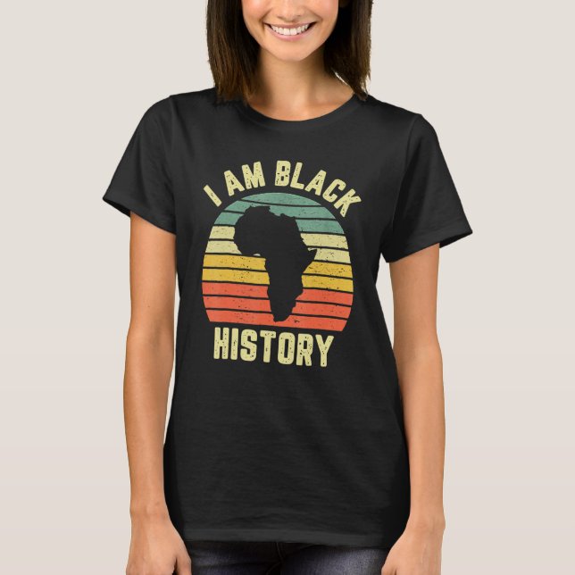 I Am Black History Month Afro African Pride Boys G T-Shirt (Vorderseite)