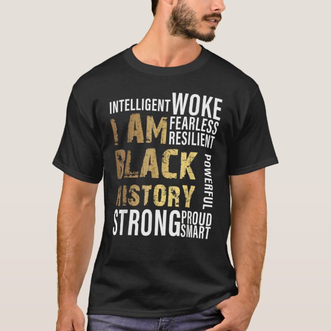 I Am Black History Month Afro African Pride Boys G T-Shirt (Vorderseite)