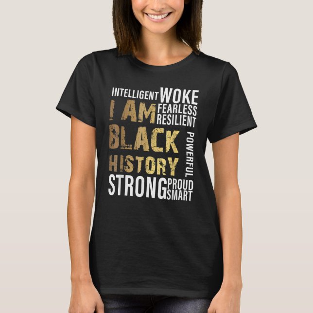 I Am Black History Month Afro African Pride Boys G T-Shirt (Vorderseite)