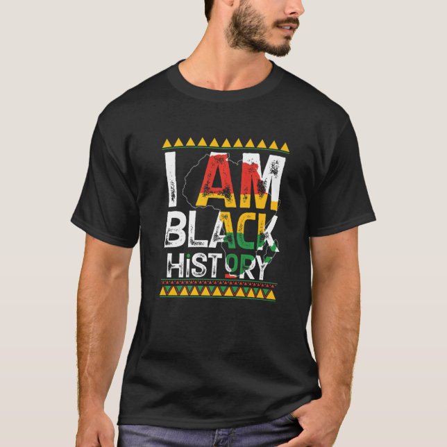 I Am Black History Month Melanin BLM  African Amer T-Shirt (Vorderseite)