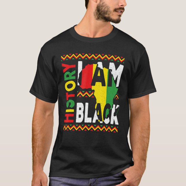 I Am Black History Month Melanin Pride African Ame T-Shirt (Vorderseite)