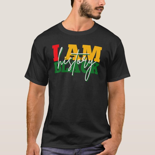 I Am Black Woman Black History Month Educated Blac T-Shirt (Vorderseite)