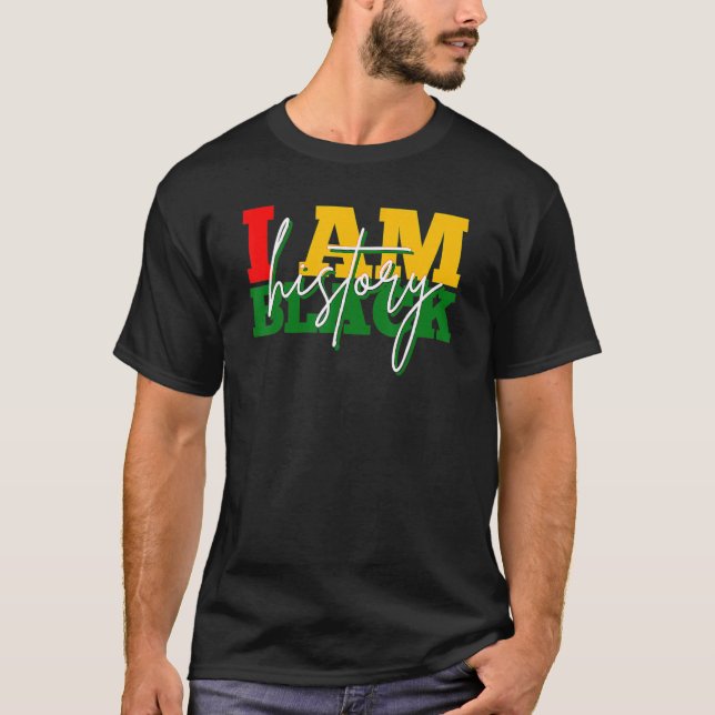 I Am Black Woman Black History Month Educated Blac T-Shirt (Vorderseite)
